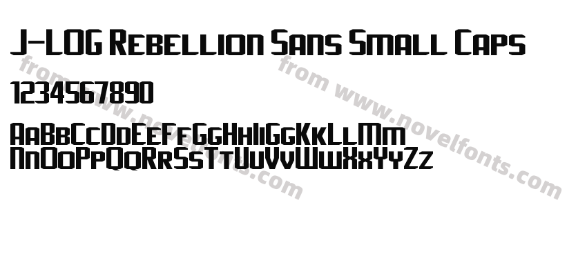 J-LOG Rebellion Sans Small CapsPreview