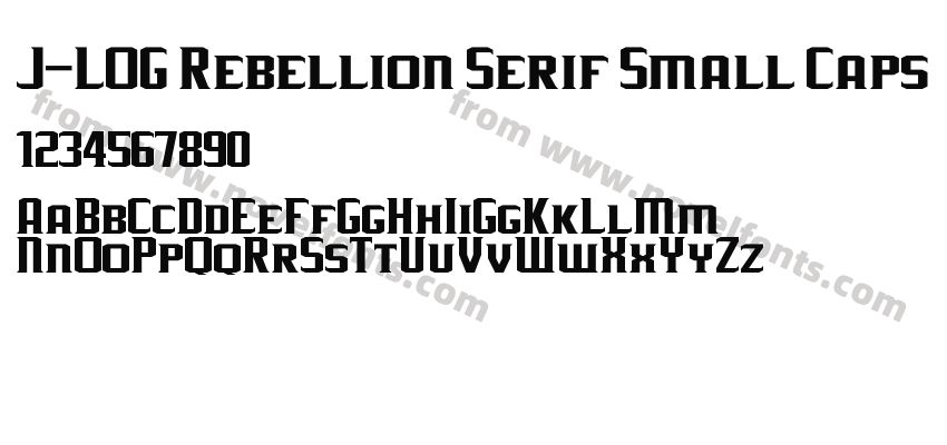 J-LOG Rebellion Serif Small CapsPreview