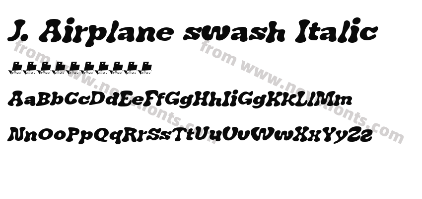 J. Airplane swash ItalicPreview