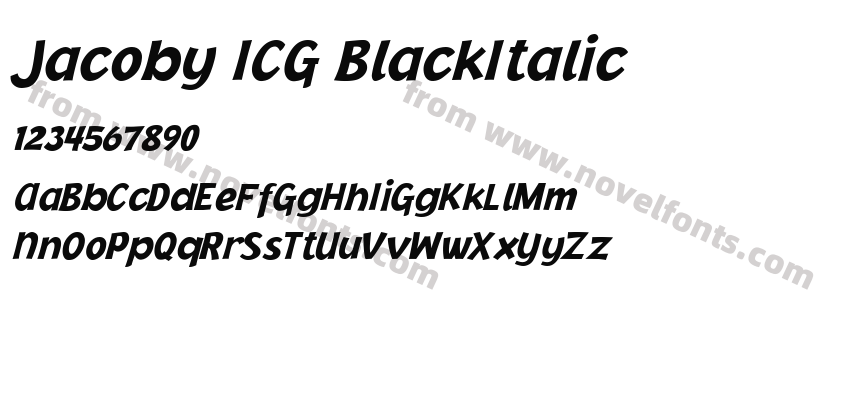 Jacoby ICG BlackItalicPreview