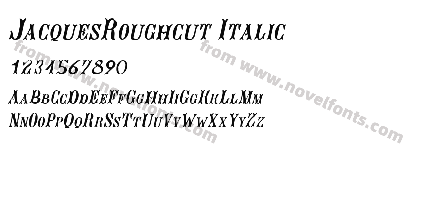 JacquesRoughcut ItalicPreview