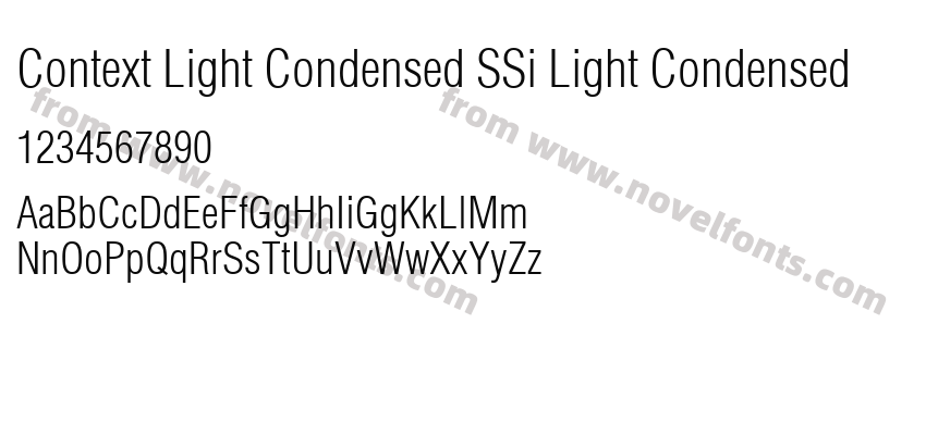 Context Light Condensed SSi Light CondensedPreview