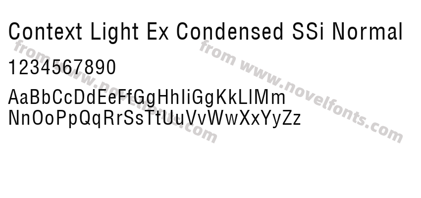 Context Light Ex Condensed SSi NormalPreview