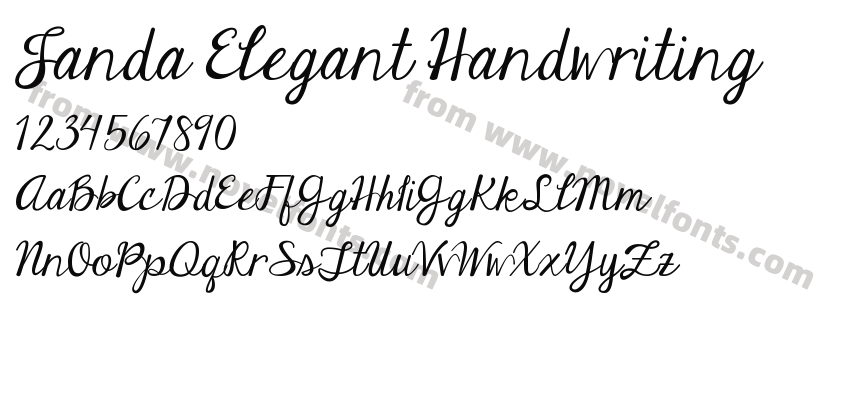 Janda Elegant HandwritingPreview