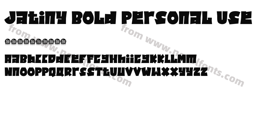 Jatiny Bold Personal UsePreview