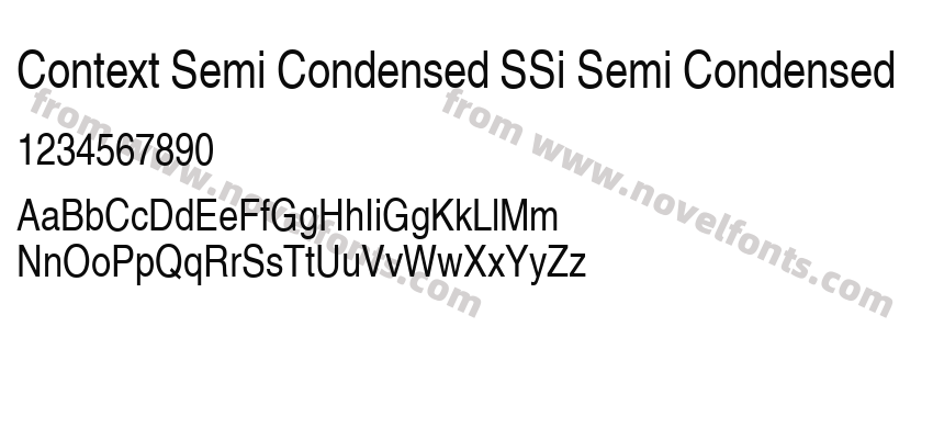 Context Semi Condensed SSi Semi CondensedPreview