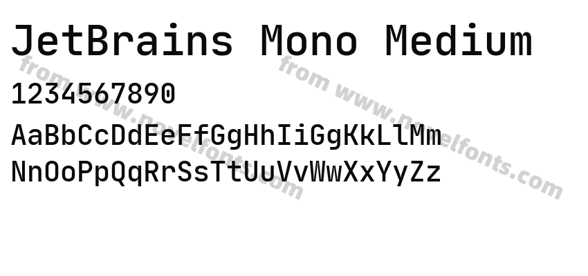 JetBrains Mono MediumPreview
