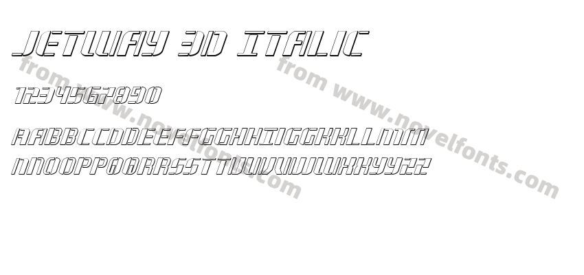 Jetway 3D ItalicPreview