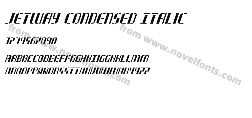 Jetway Condensed ItalicPreview