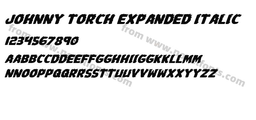 Johnny Torch Expanded ItalicPreview