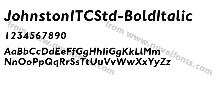 JohnstonITCStd-BoldItalicPreview