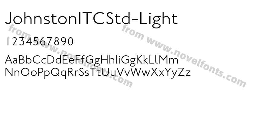 JohnstonITCStd-LightPreview