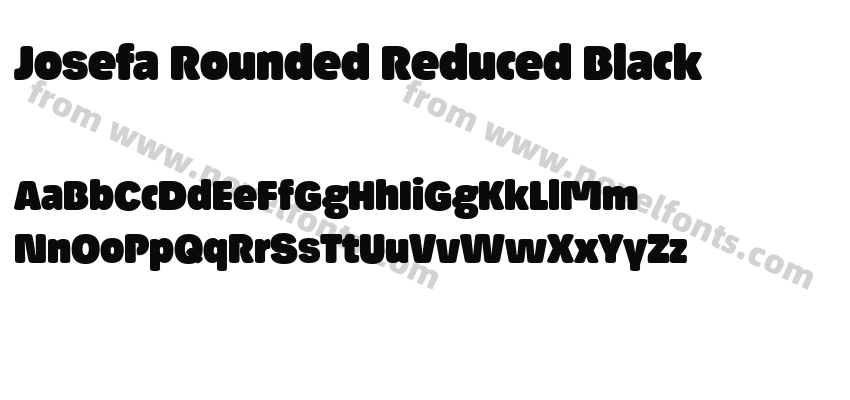 Josefa Rounded Reduced BlackPreview