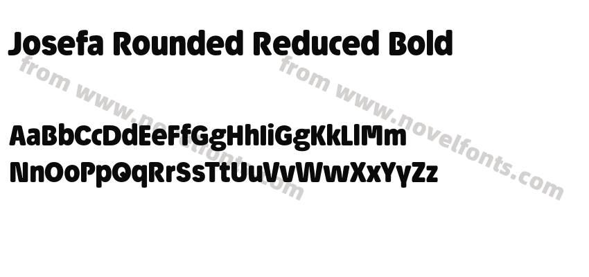 Josefa Rounded Reduced BoldPreview