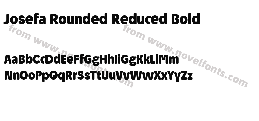 Josefa Rounded Reduced BoldPreview