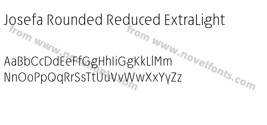 Josefa Rounded Reduced ExtraLightPreview