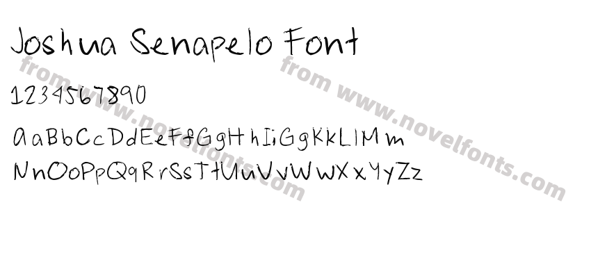 Joshua Senapelo FontPreview