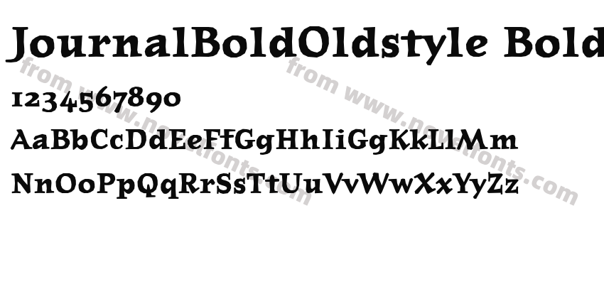 JournalBoldOldstyle BoldPreview