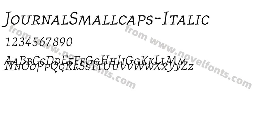 JournalSmallcaps-ItalicPreview