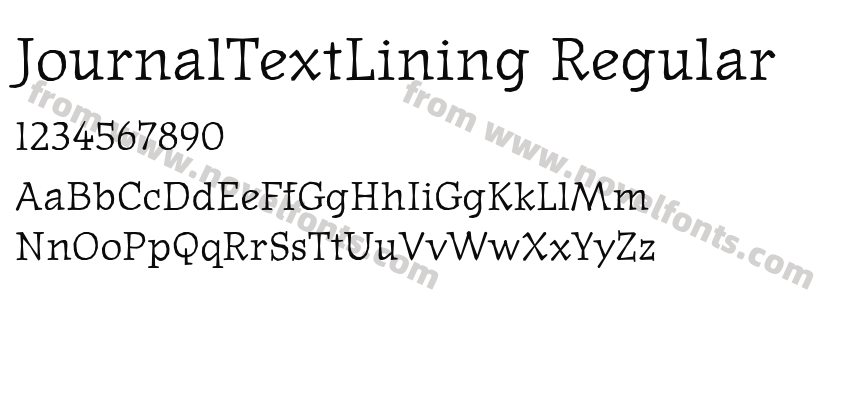 JournalTextLining RegularPreview