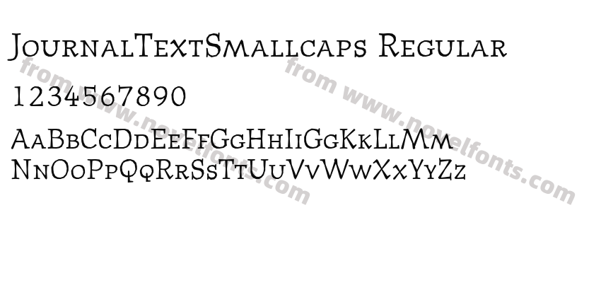 JournalTextSmallcaps RegularPreview