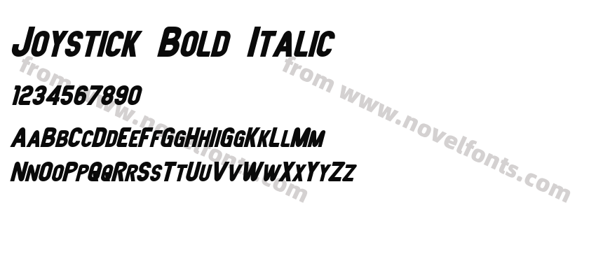 Joystick Bold ItalicPreview