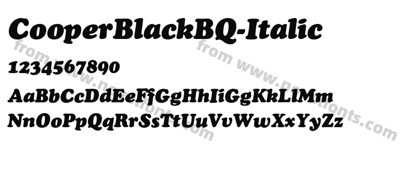 CooperBlackBQ-ItalicPreview