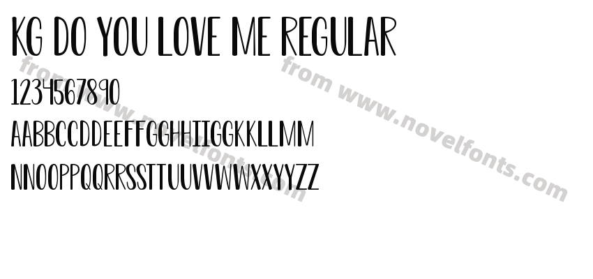 KG Do You Love Me RegularPreview