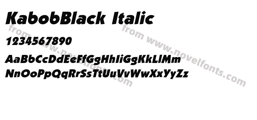 KabobBlack ItalicPreview