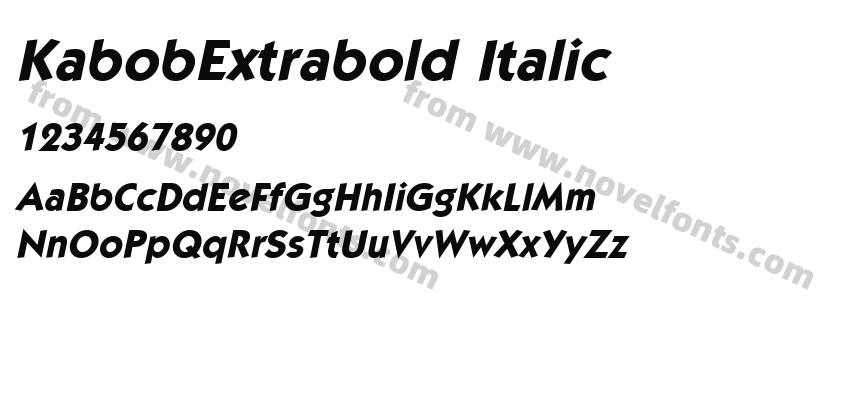 KabobExtrabold ItalicPreview