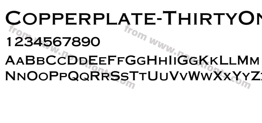 Copperplate-ThirtyOneABPreview