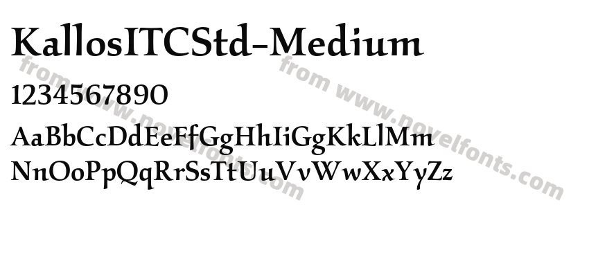 KallosITCStd-MediumPreview