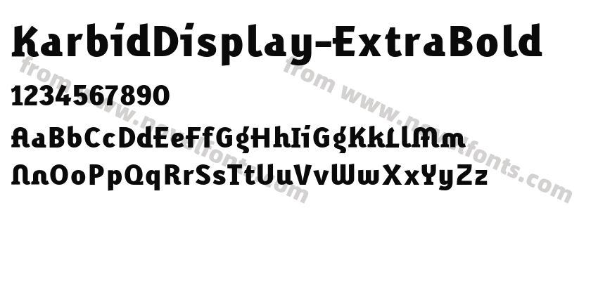 KarbidDisplay-ExtraBoldPreview