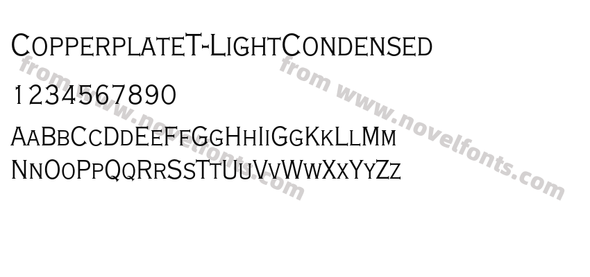 CopperplateT-LightCondensedPreview