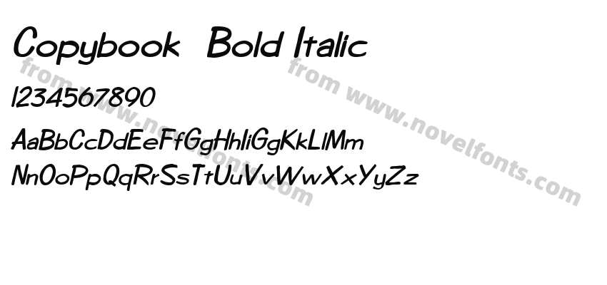 Copybook  Bold ItalicPreview