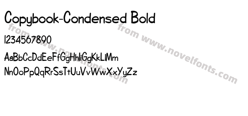 Copybook-Condensed BoldPreview