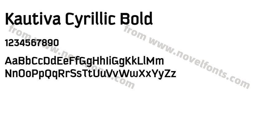 Kautiva Cyrillic BoldPreview