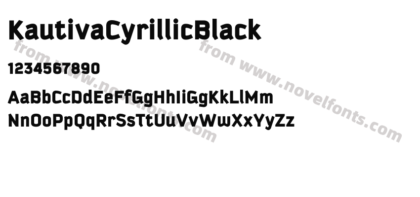 KautivaCyrillicBlackPreview