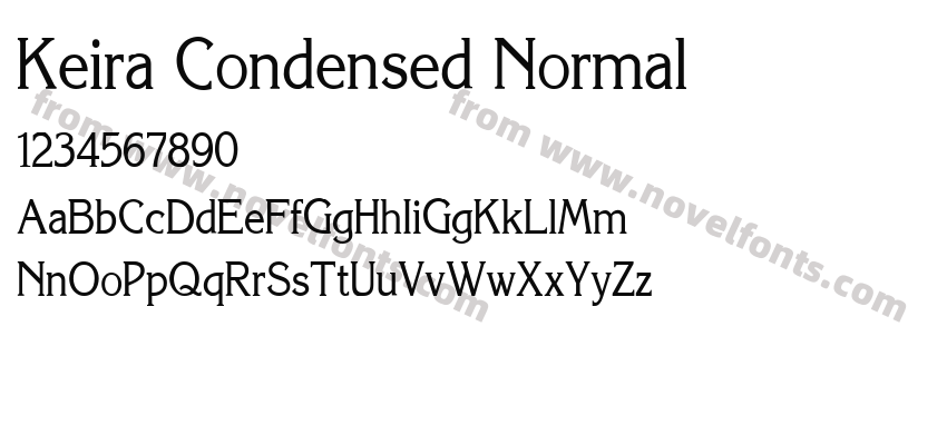 Keira Condensed NormalPreview