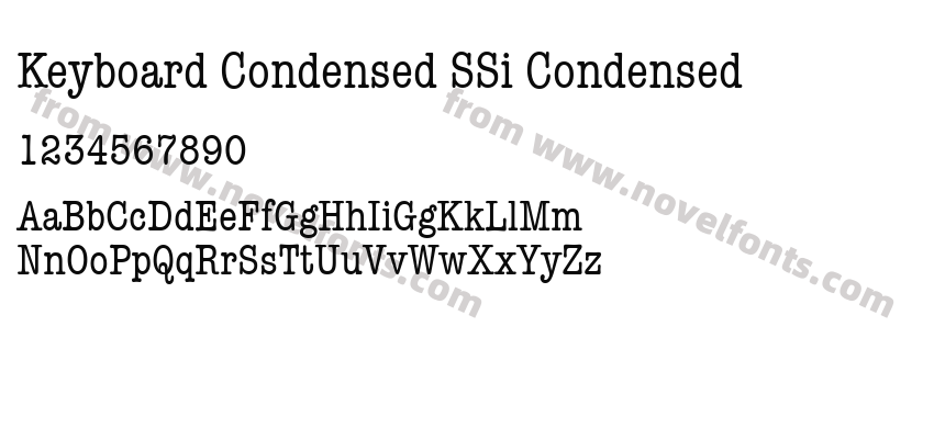 Keyboard Condensed SSi CondensedPreview