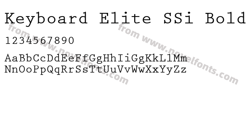 Keyboard Elite SSi BoldPreview