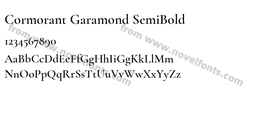 Cormorant Garamond SemiBoldPreview