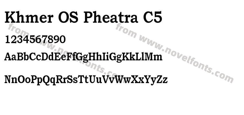 Khmer OS Pheatra C5Preview