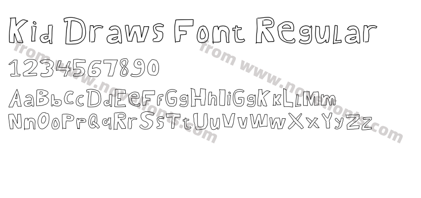 Kid Draws Font RegularPreview