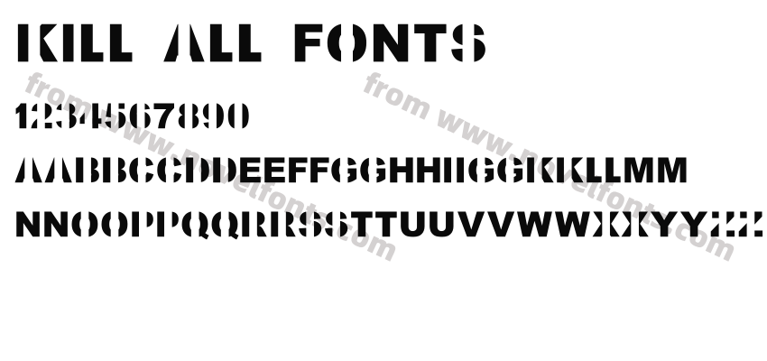 Kill All FontsPreview