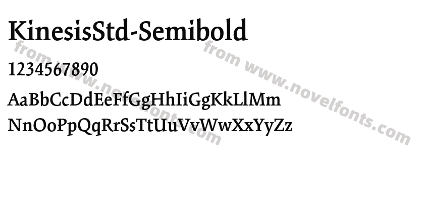 KinesisStd-SemiboldPreview