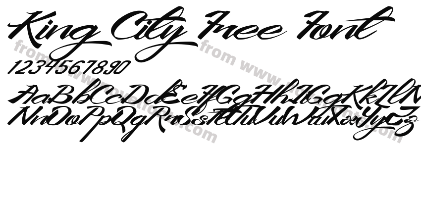 King City Free FontPreview