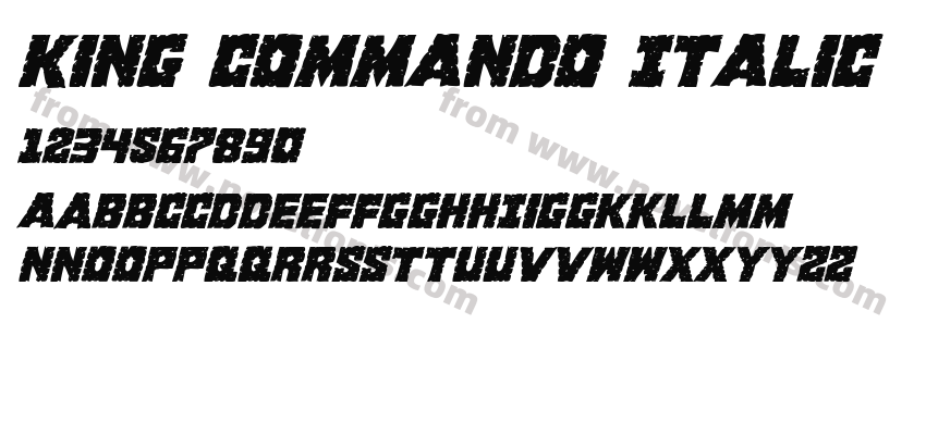 King Commando ItalicPreview