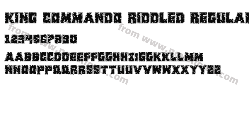 King Commando Riddled RegularPreview