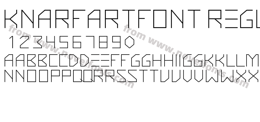 KnarfArtFont-RegularPreview